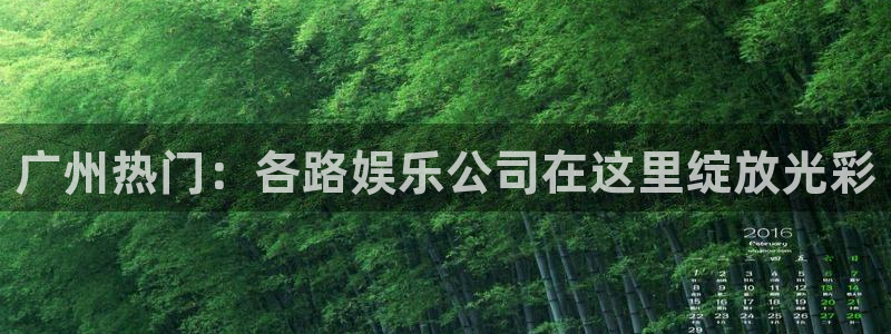 新城平台：广州热门：各路娱乐公司在这里绽放光彩