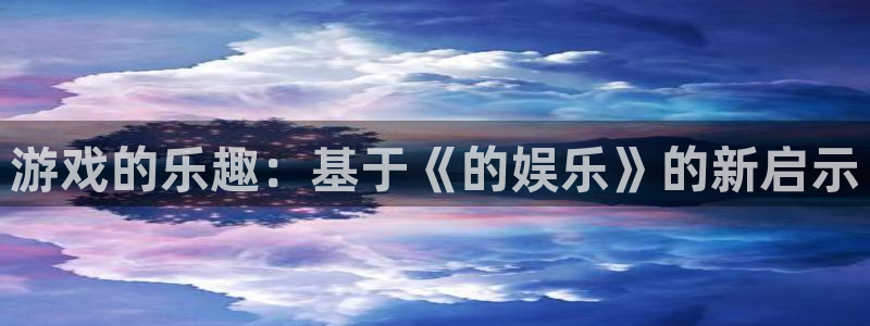 新城平台官网：游戏的乐趣：基于《的娱乐》的新启示